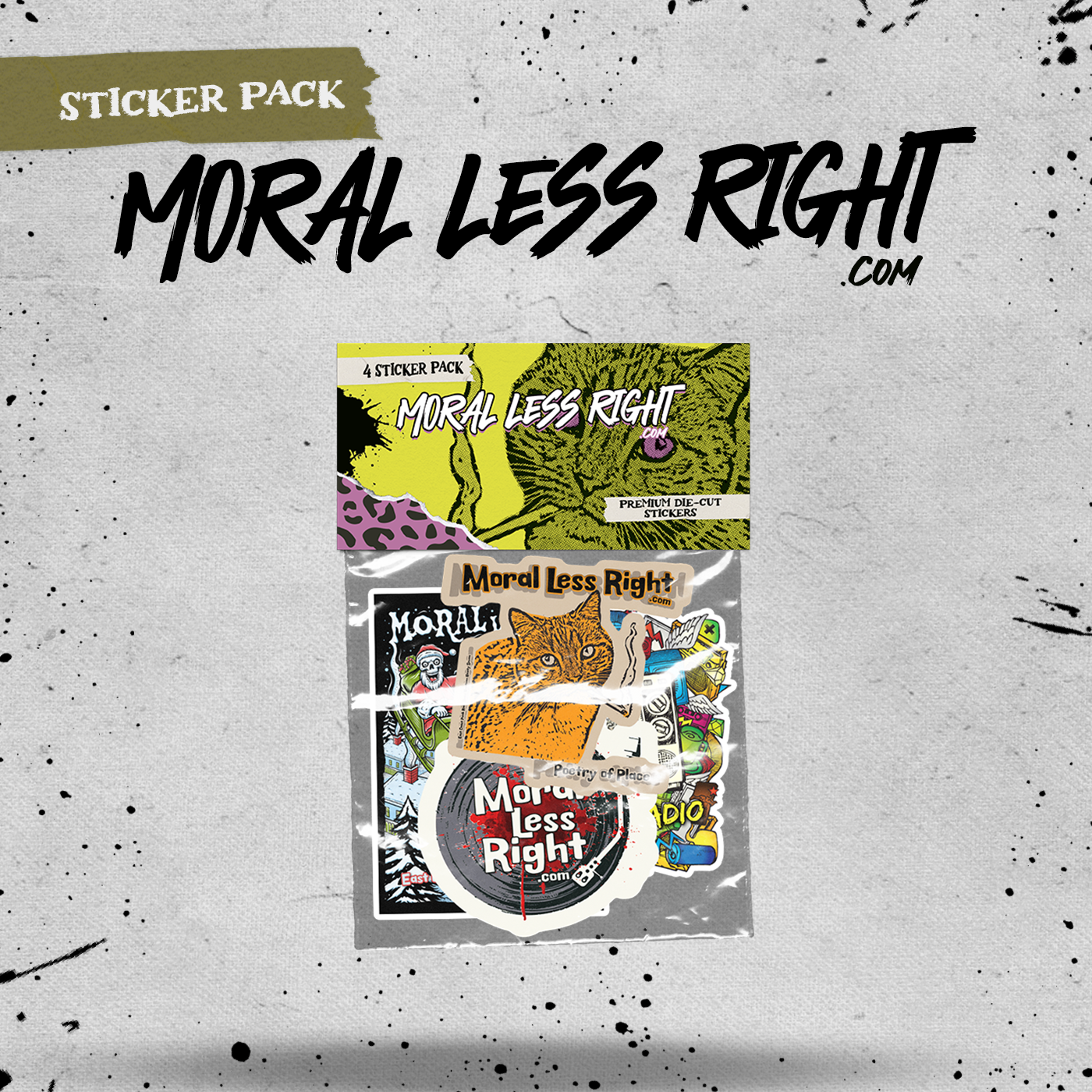 Premium Die-Cut Stickers (Pack of 4)